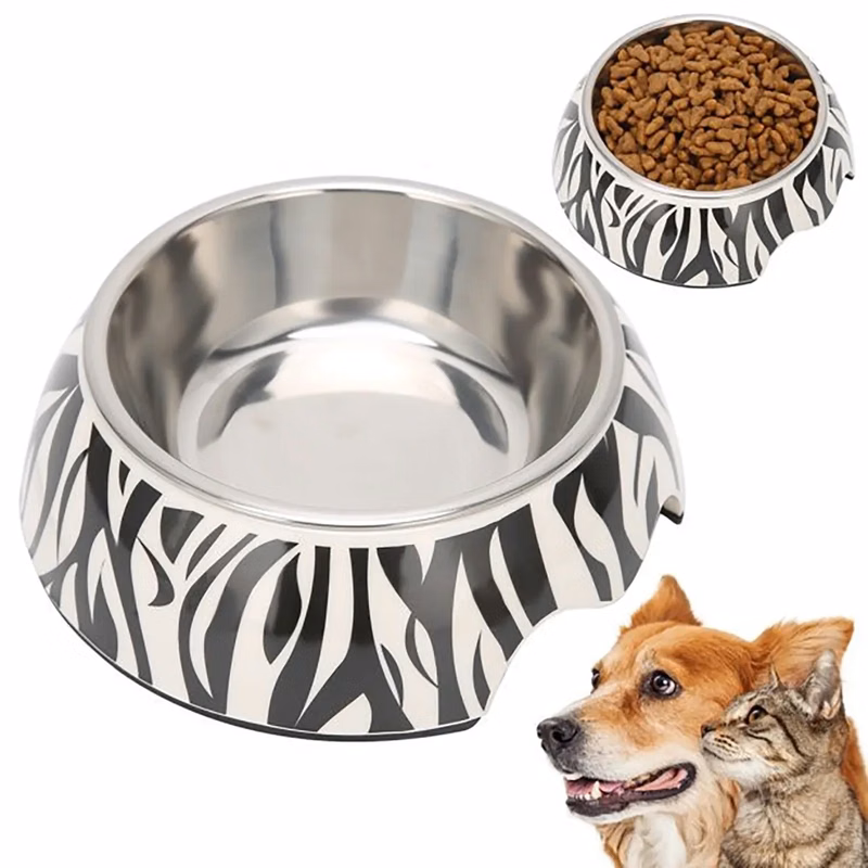 Printed Pet Dog Cat Food Feeding Bowl