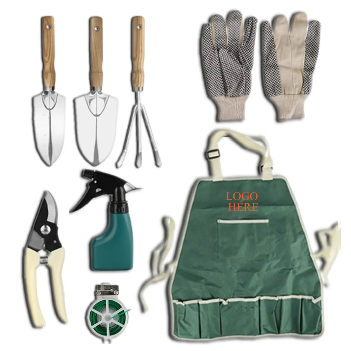 8-Piece Garden Apron Set 1