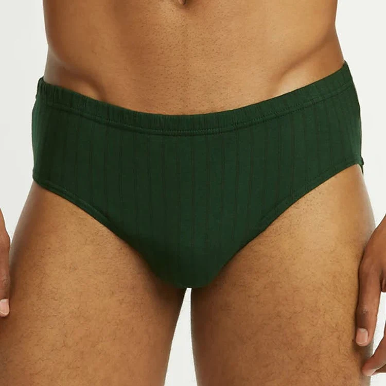 Men's Bikini Briefs - Large Assorted Stripes 3 Pack 1