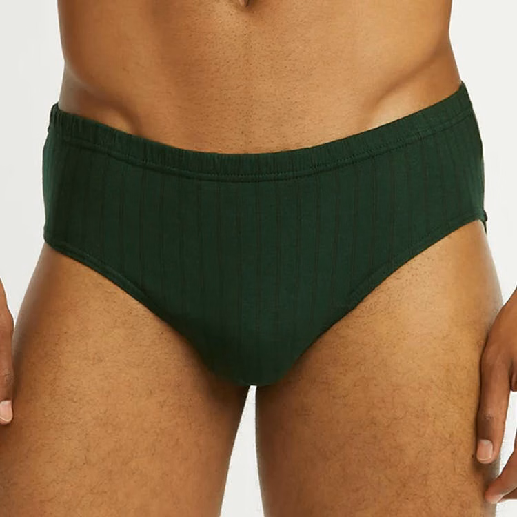 Men's Bikini Briefs - Large Assorted Stripes 3 Pack