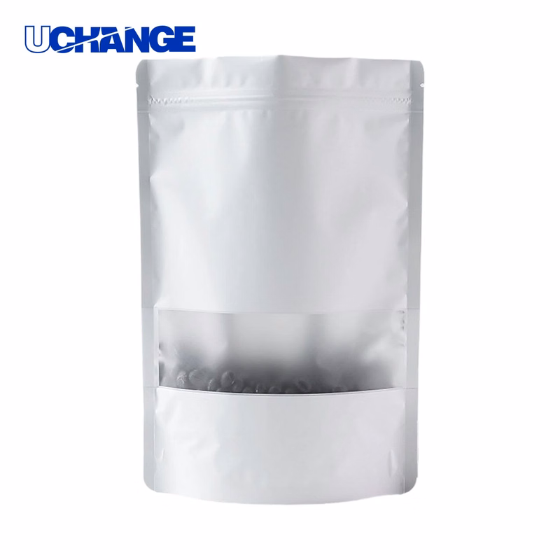 Foil Stand Up Zipper Pouch Packaging 4.8 x 7.9 Inches