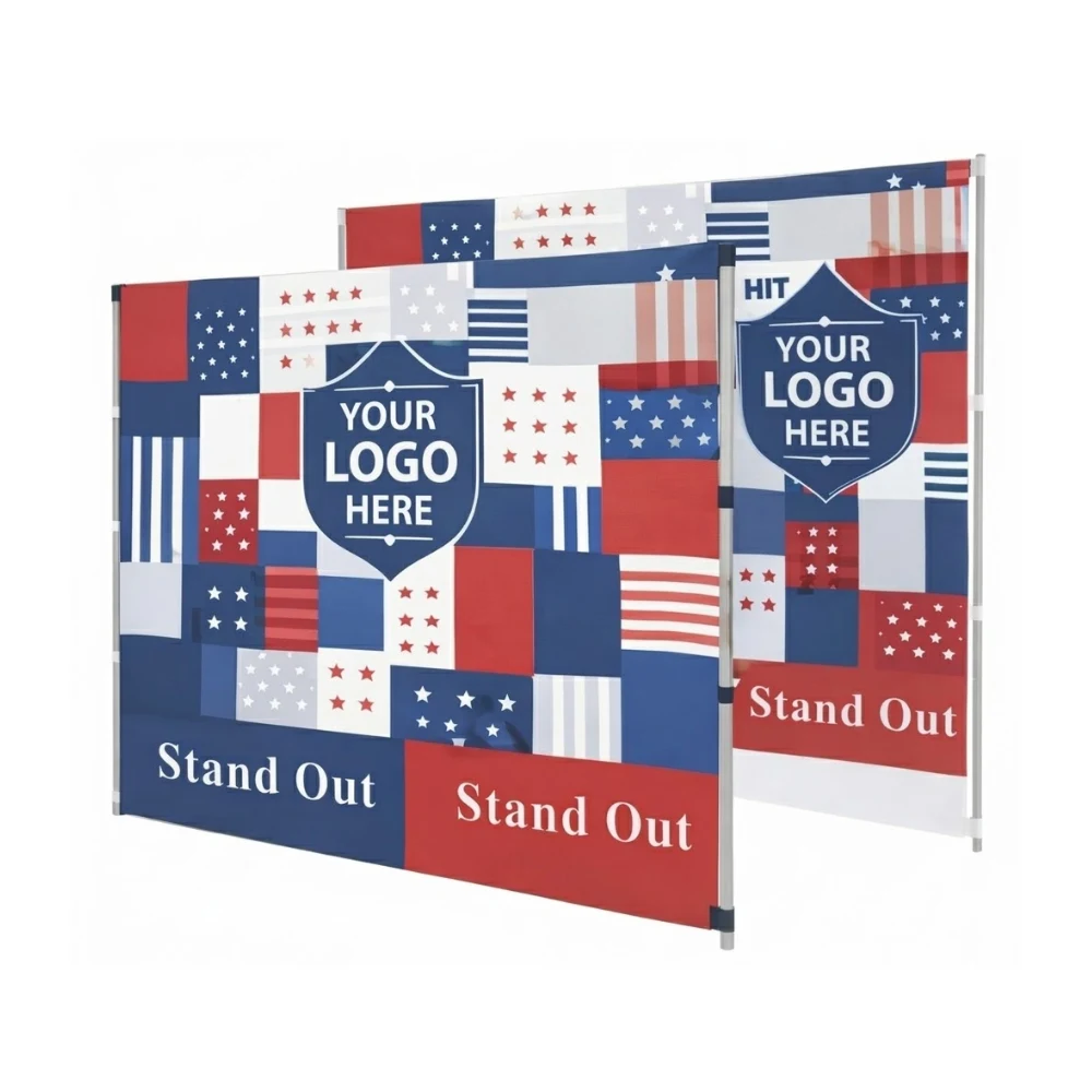 5x7 Tent Back Wall Double Sided Full Color 1