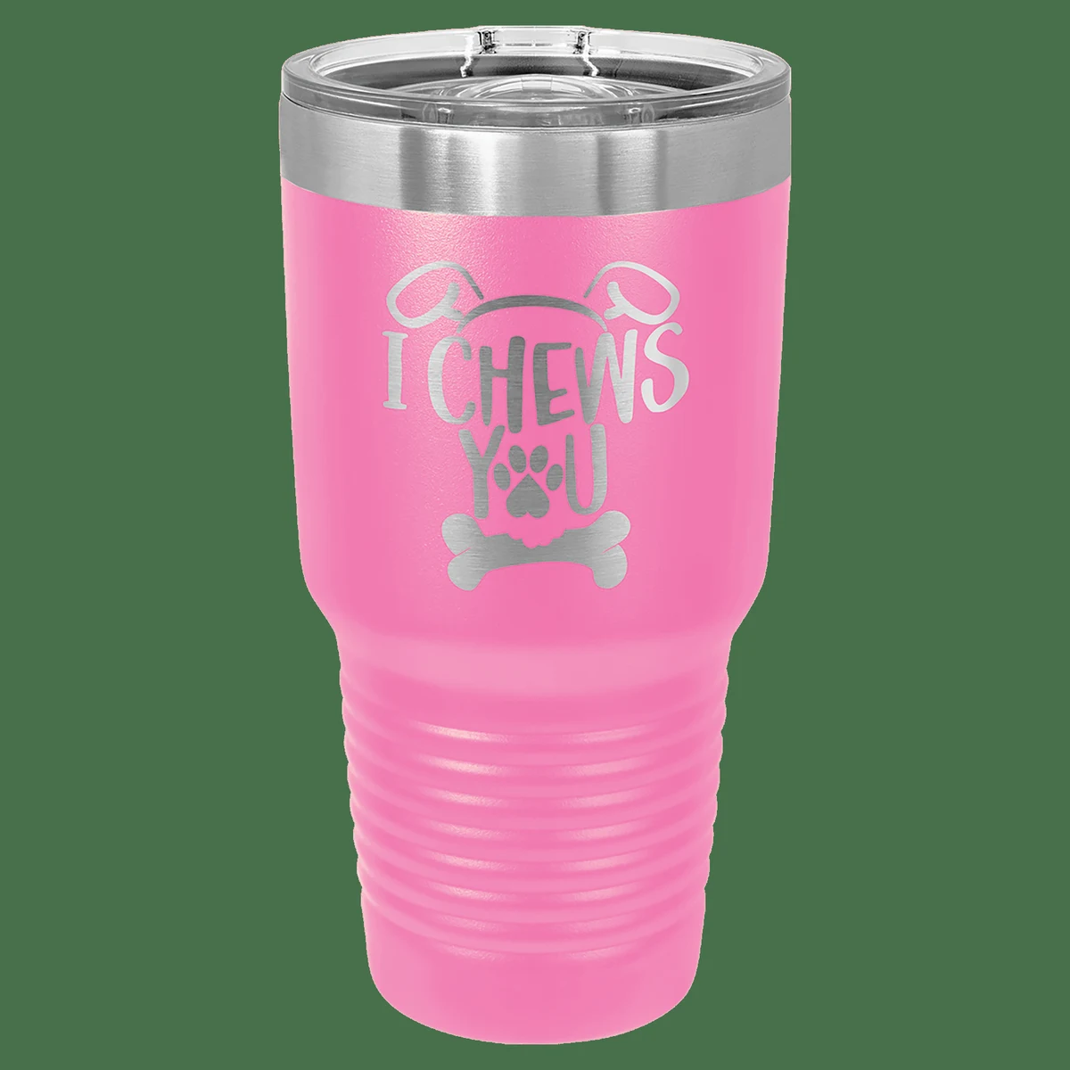 30 oz. Pink Laser Engraved Polar Camel Ringneck Tumblers w/Slider Lid 1