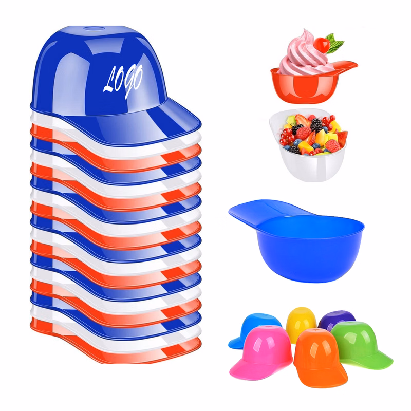 Plastic Baseball Cap Bowl Ice Cream Bowl