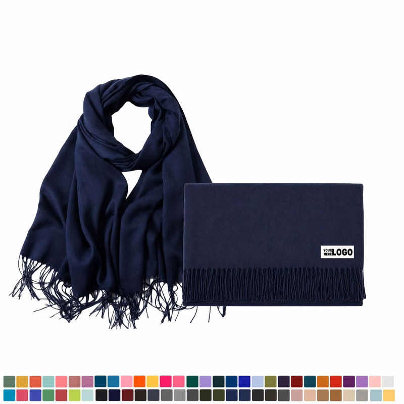 Solid Color Faux Cashmere Soft Winter Scarf