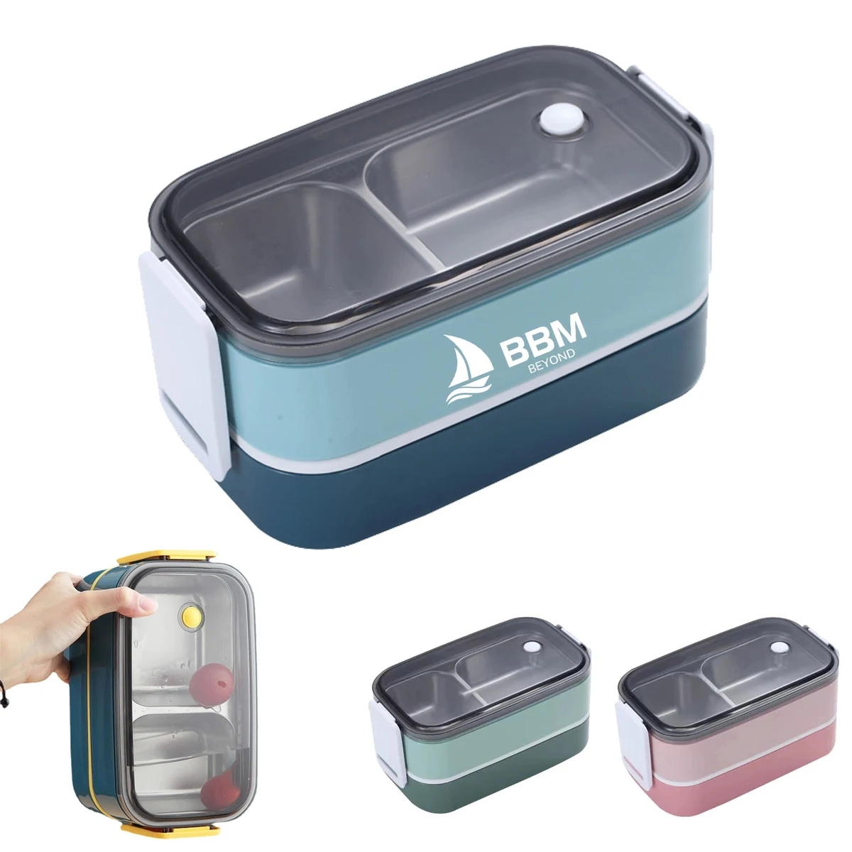 Stainless Steel Double-Layer Insulated Lunch Box 1