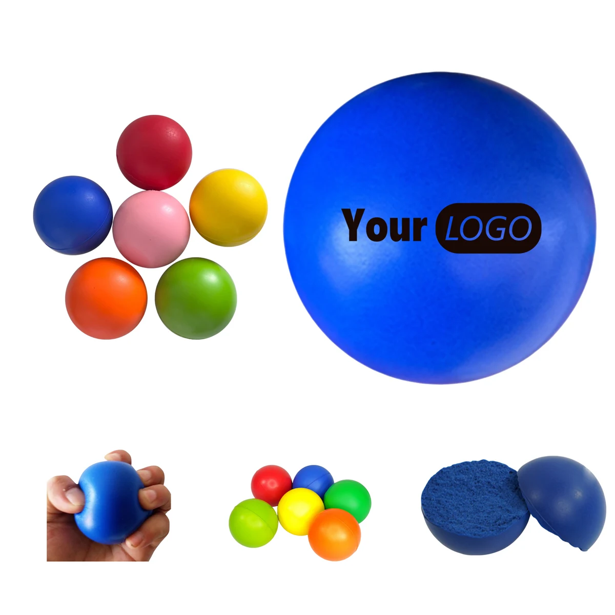 2.4 Inch Squishy PU Stress Reliever Ball 1