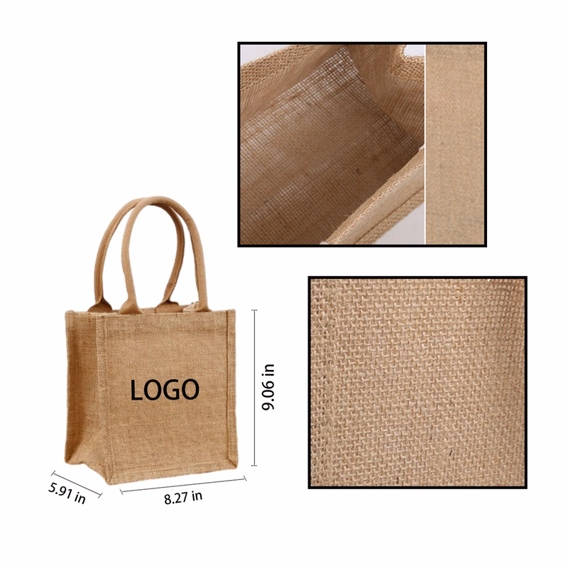 Jute Shopping Tote Bag