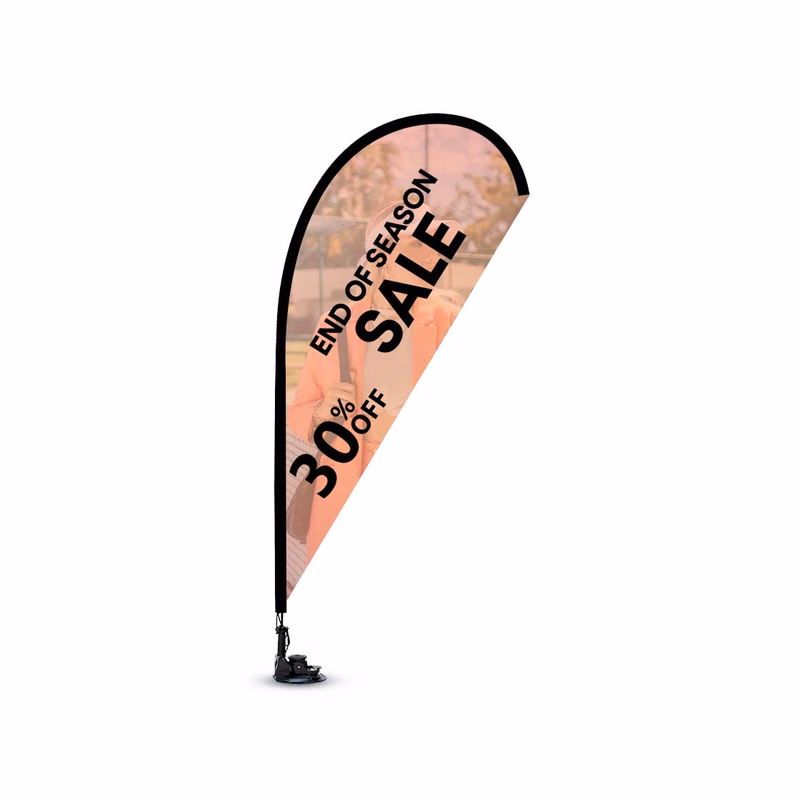 Tear drop Suction Cup Flags  (12.17" x 23.78")