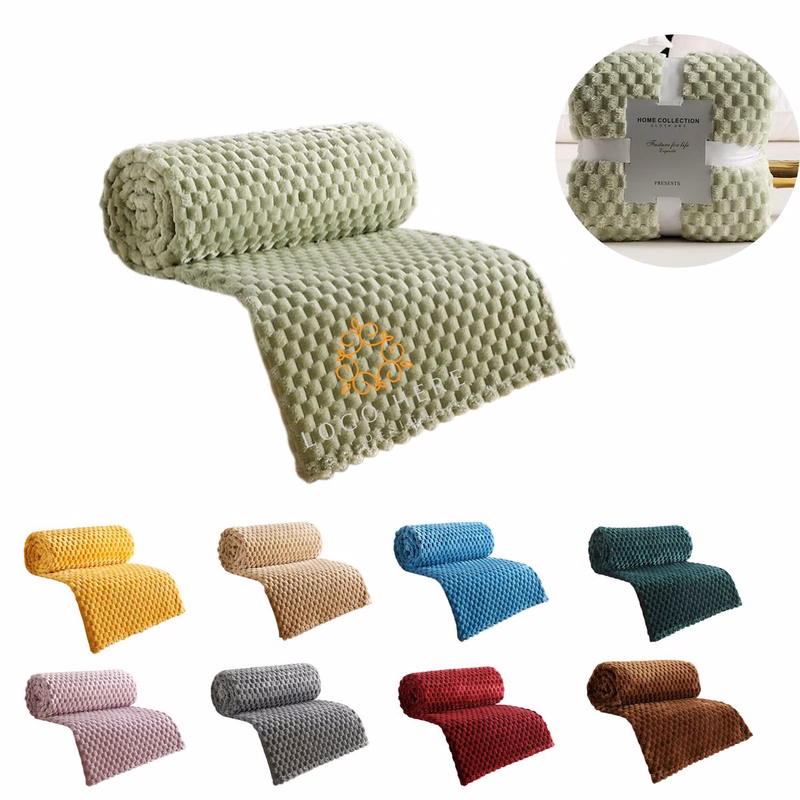 Fleece Throw Blanket For Office Sofa