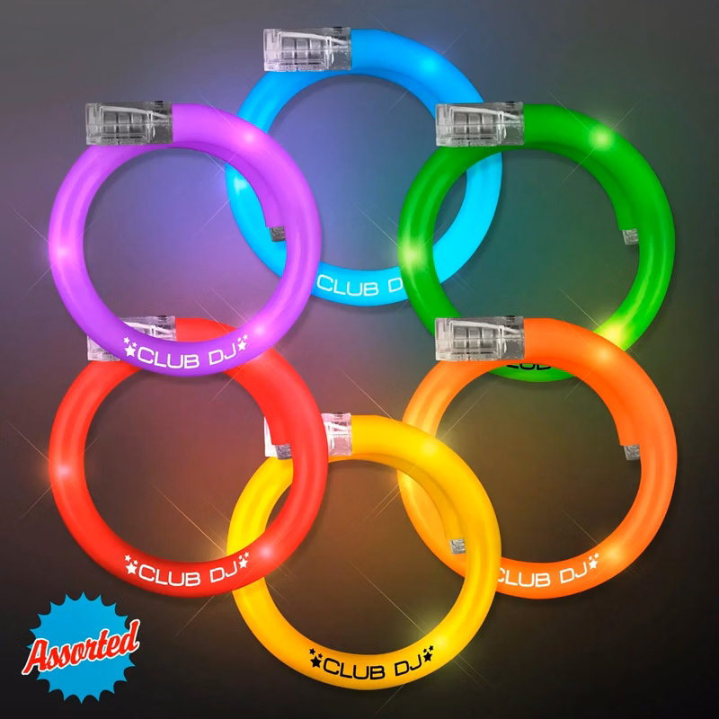LED Flash Tube Bracelets - Assorted Colors