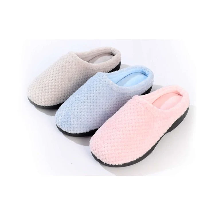 Women's Cotton Memory Foam Closed Toe House Slippers Assorted S-2XL 1