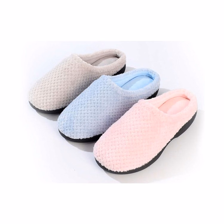 Women's Cotton Memory Foam Closed Toe House Slippers Assorted S-2XL