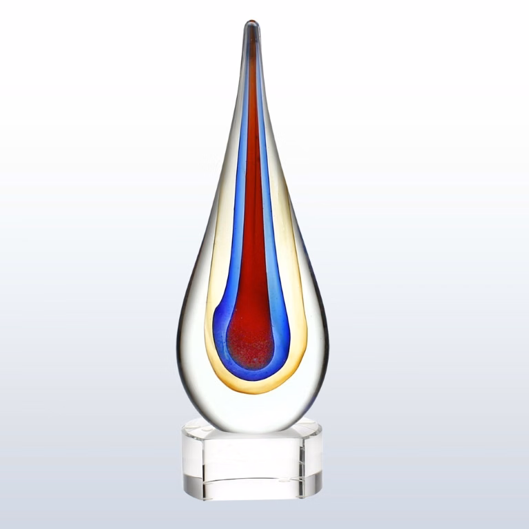Small Yellow Tear Drop Award