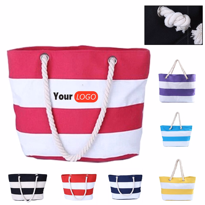 Canvas Carryall with Color Accents