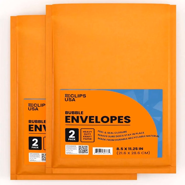 Bubble Envelopes - 2 Pack 8.5" x 11.25"