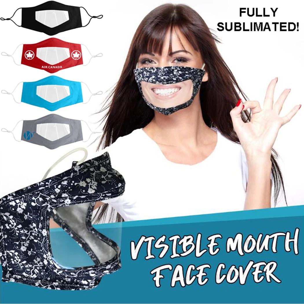Sprinters Customized Reusable Mask W/ Transparent Window 1