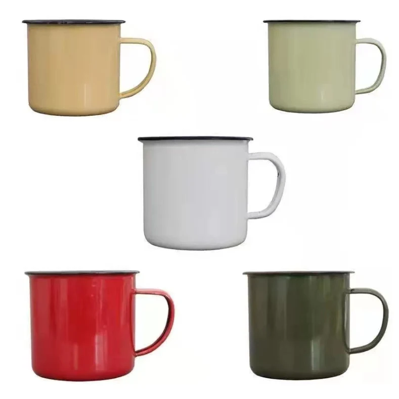 4oz Enamel Coffee Mug, custom water bottle with logo imprint 1