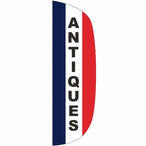 "ANTIQUES" 3' x 10' Message Flutter Flag