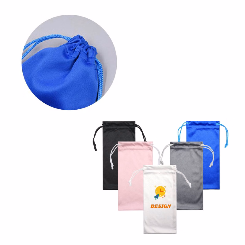 MOQ 20 pcs Microfiber Drawstring Sunglass Pouch