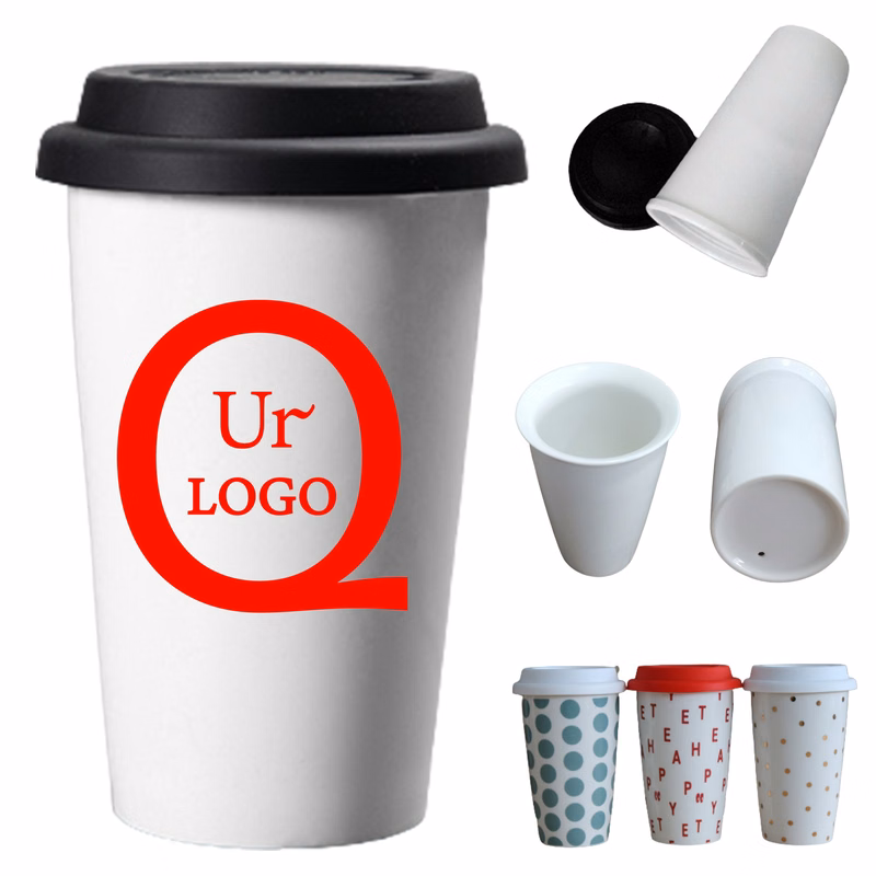 12Oz Double Layer Insulated Mug W/ Lid