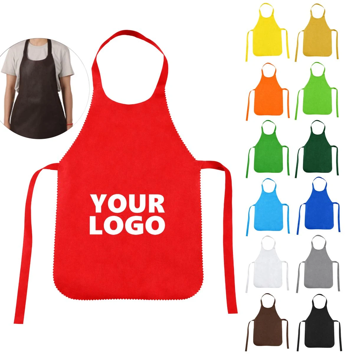Disposable Nonwoven Bib Apron 1