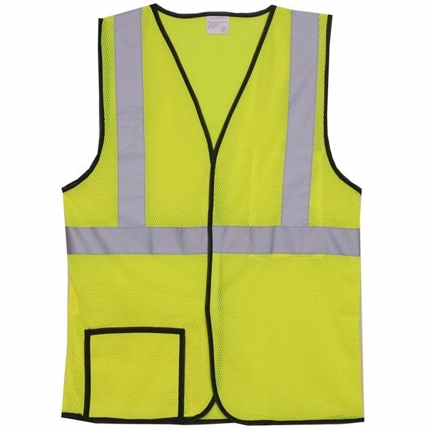 Polyester Yellow Mesh Safety Vest SV132