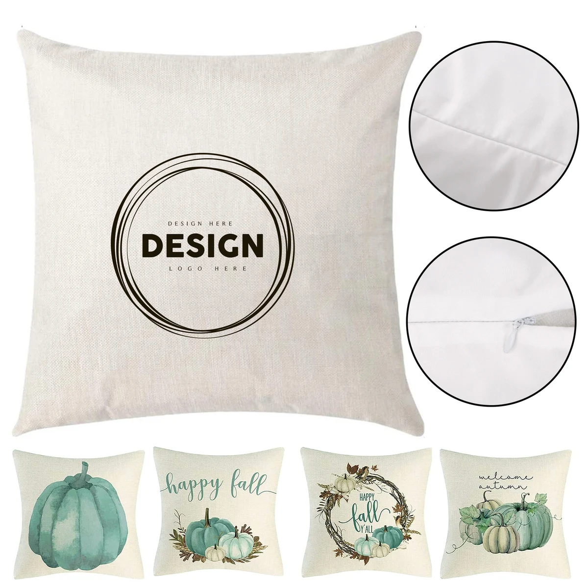 Cotton And Linen Sofa Pillow Case 1