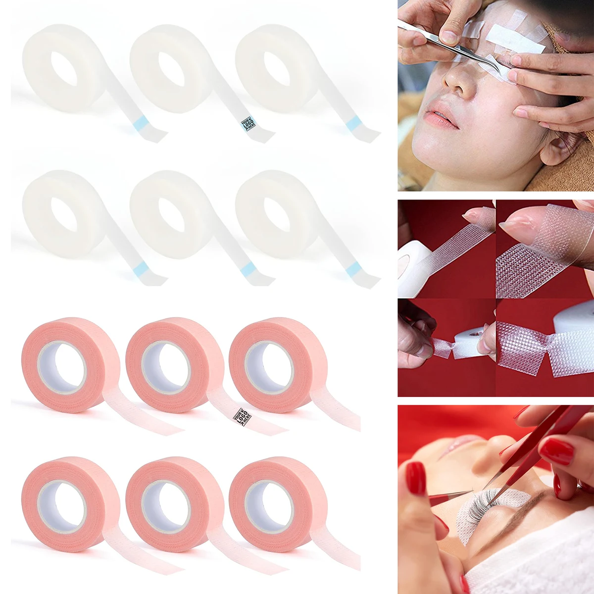 1/2'' x 59 Yards Sensitive Skin PE Micropore Medical Lash Tape Roll 1