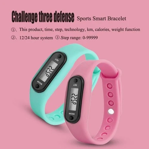 Digital LCD Silicone Band Pedometer 1
