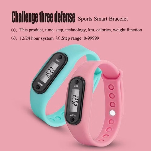 Digital LCD Silicone Band Pedometer
