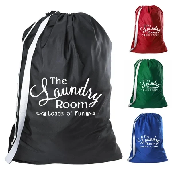 Nylon Laundry Bag with Shoulder Strap - 30" x 40" 1