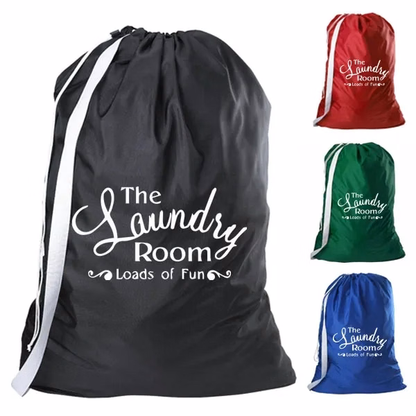 Nylon Laundry Bag with Shoulder Strap - 30" x 40"