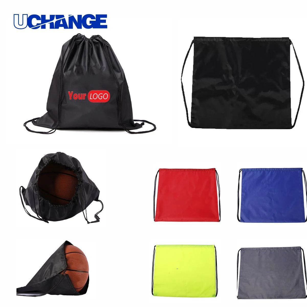 Basketball Drawstring Backpack 1