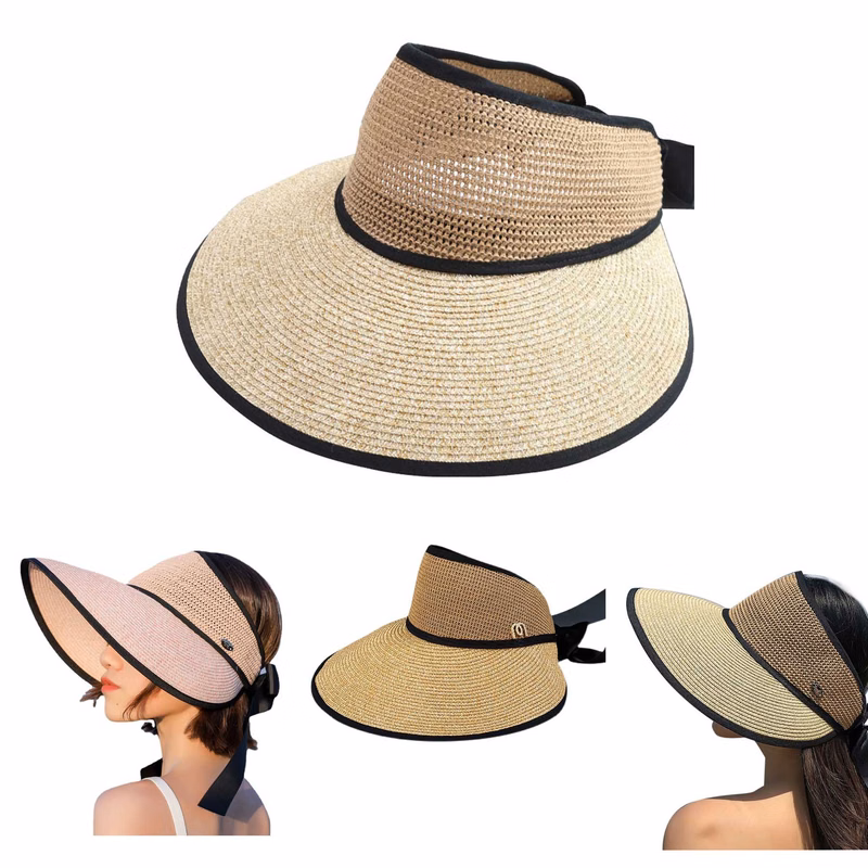 Topless Breathable Large-brimmed Sun Hat