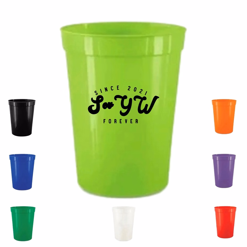 16 oz Reusable Plastic Stadium Party Cups