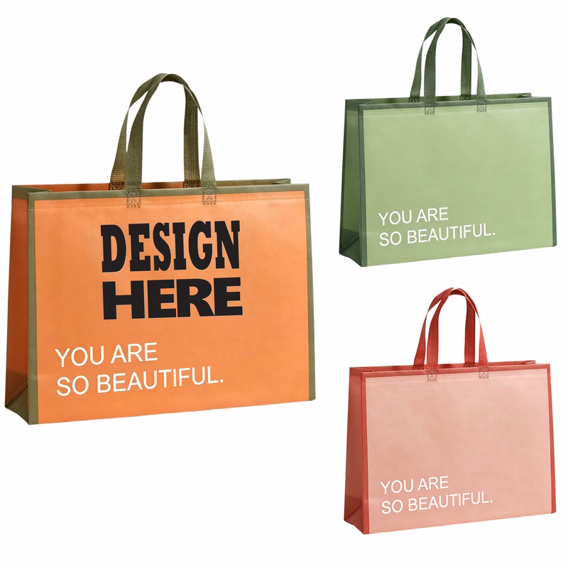 Large Laminated Non-Woven Tote Bag