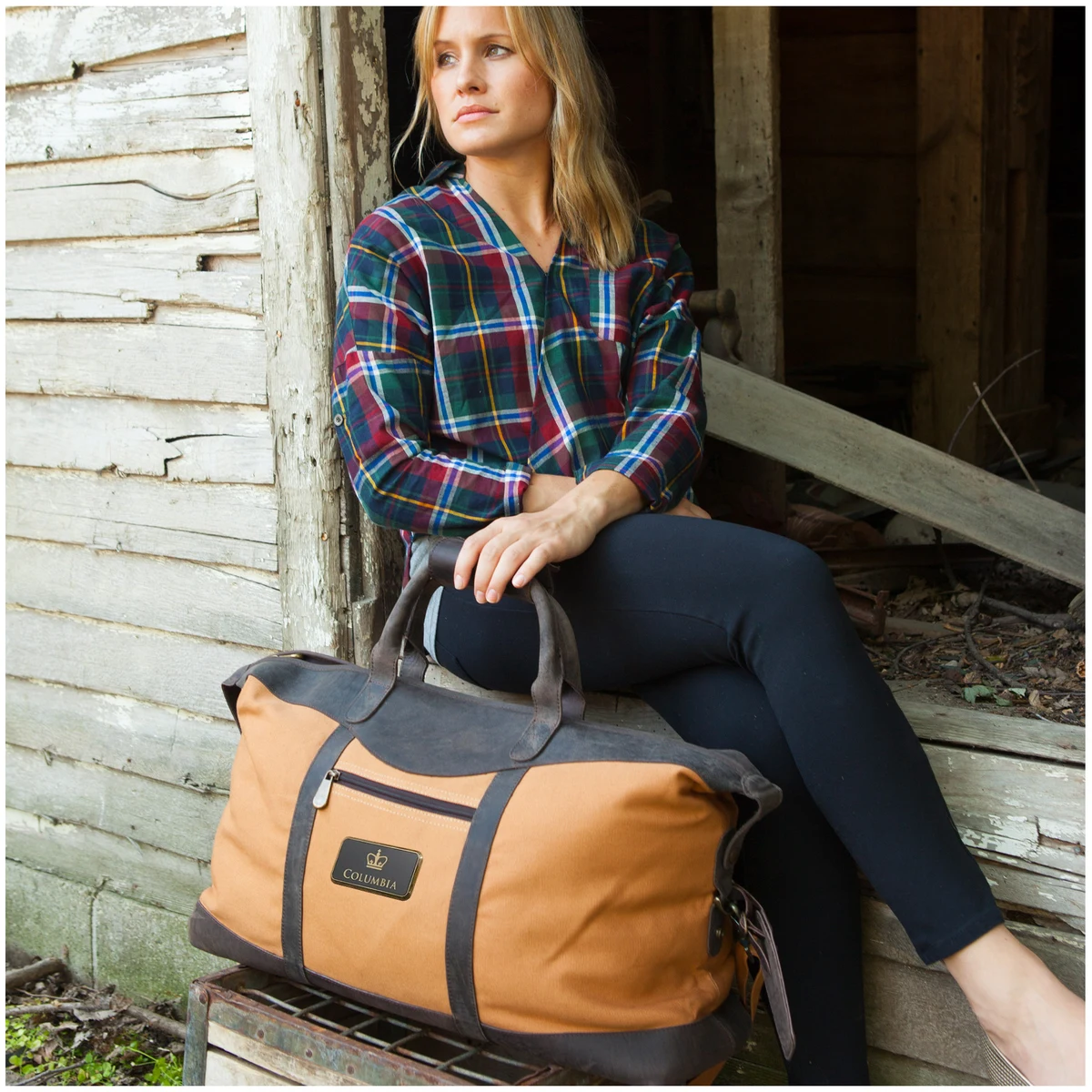 Utah Canyon Leather Duffel Bag 1