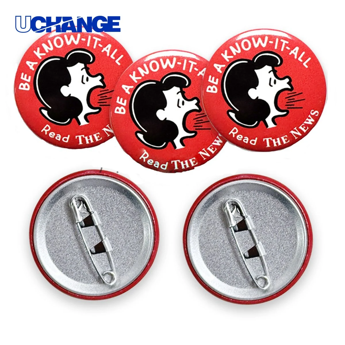 Personalized Round Button Pin 1