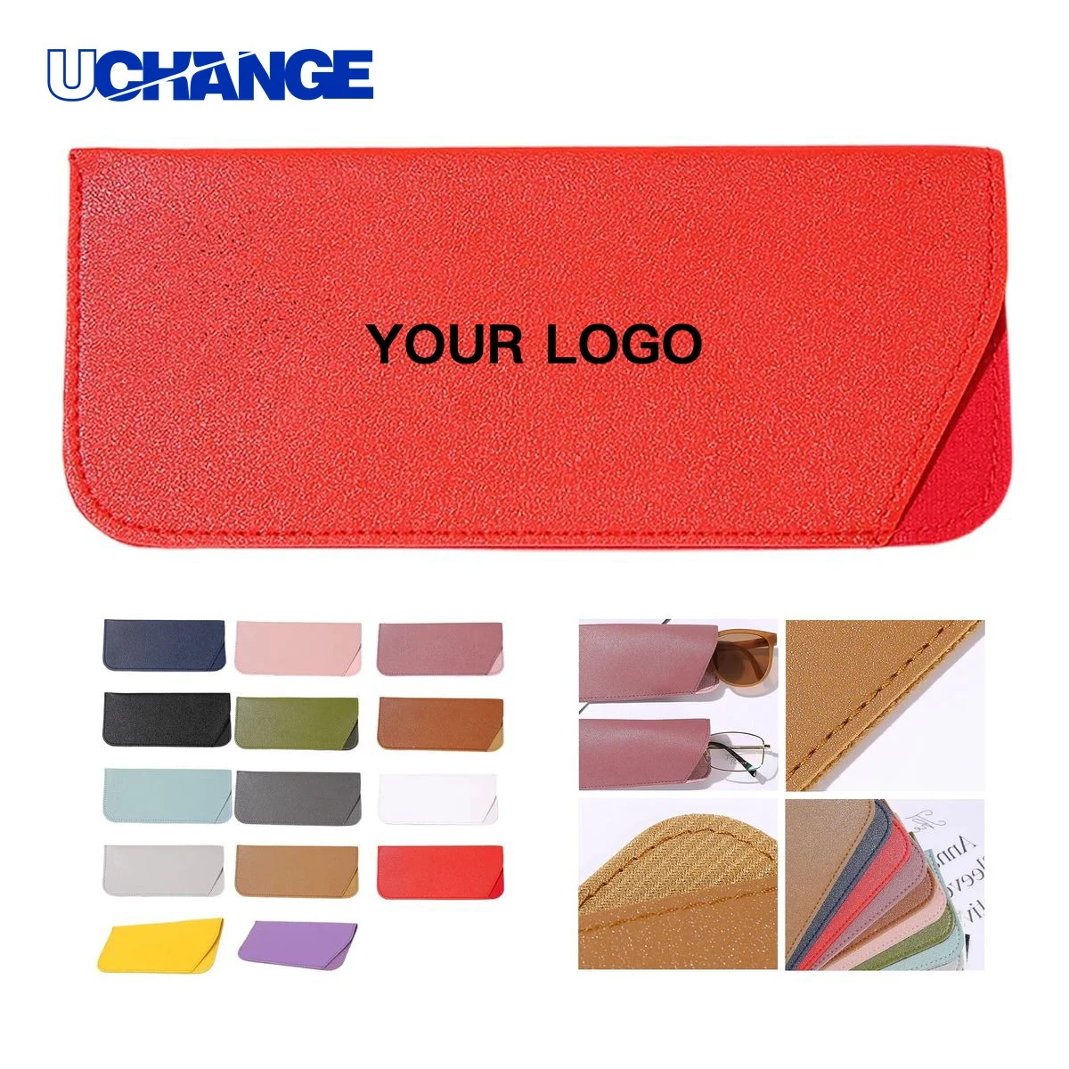 PU Leather Eyeglass Case with Scratch Resistant Lining 1