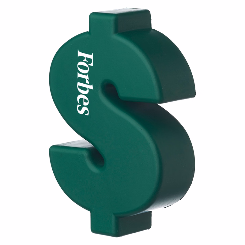 Money Sign Shaped Stress Reliever w/ Custom Logo