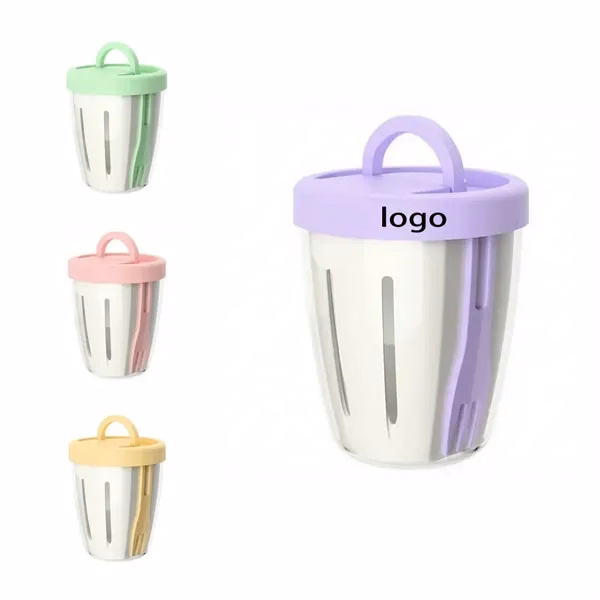 Double - Layer Drainage Fruit Cup for Commutes, Fitness and Travel