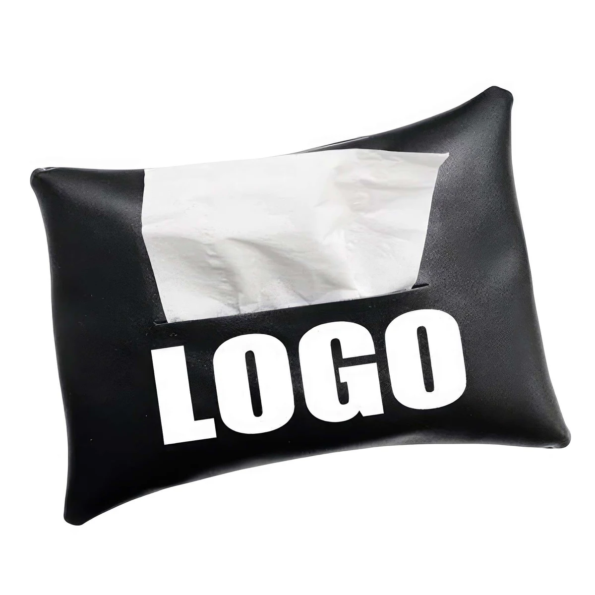 Custom PU Leather Car Napkin Case &Restaurant Tissue Box 1