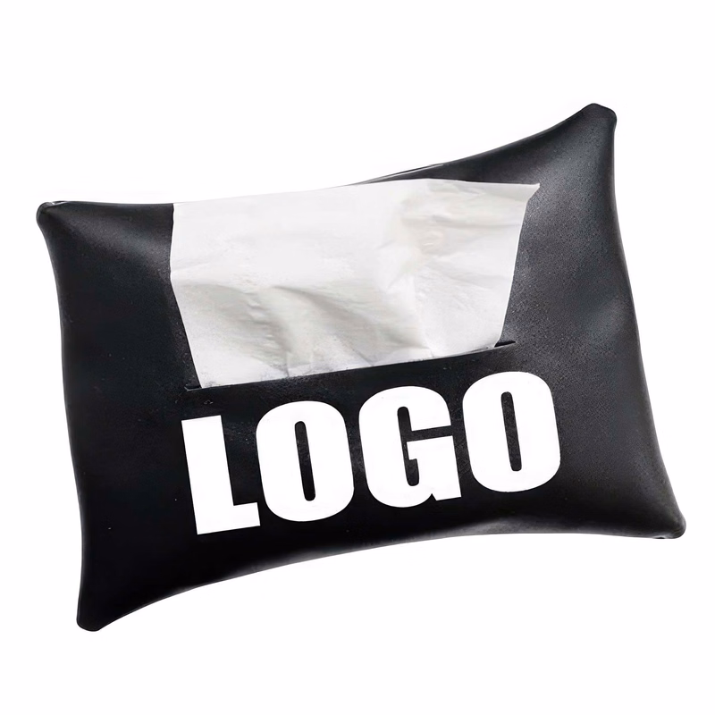 Custom PU Leather Car Napkin Case &Restaurant Tissue Box