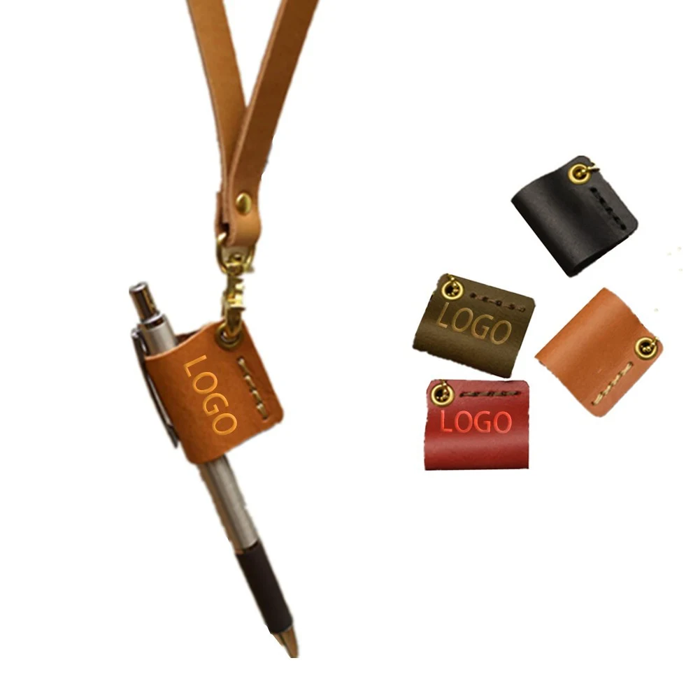 Leather Pen Holder With Lanyard 1
