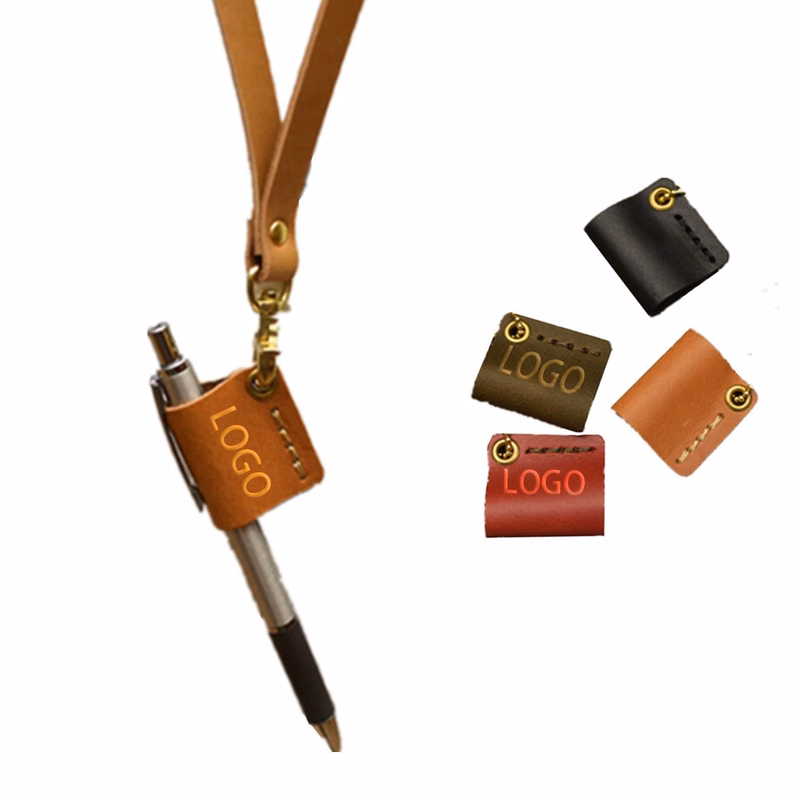 Leather Pen Holder With Lanyard