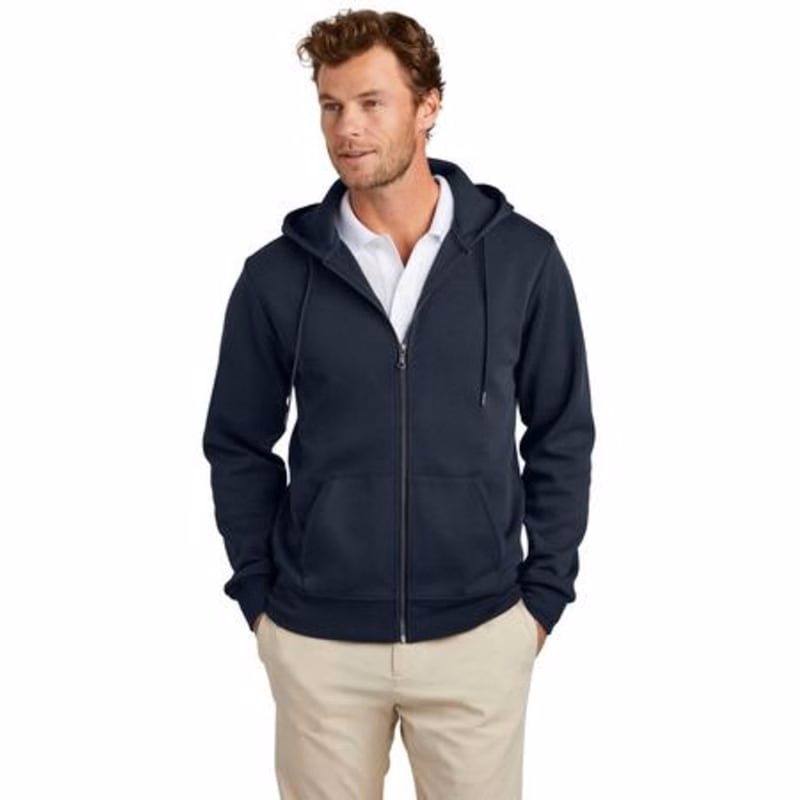 Brooks Brothers Double-Knit Full-Zip Hoodie