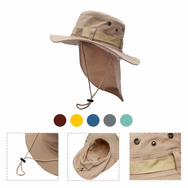 Wide Brim Fishing Hat With Neck Cover