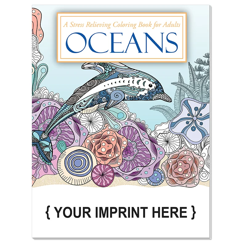 ADULT COLORING BOOK - Oceans Stress Relieving Coloring Book for Adults 1
