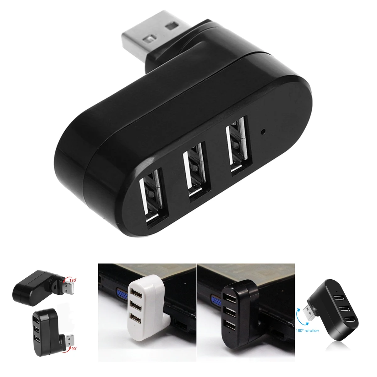 3 in 1 USB2.0 Mini Splitter Cable Hub 1